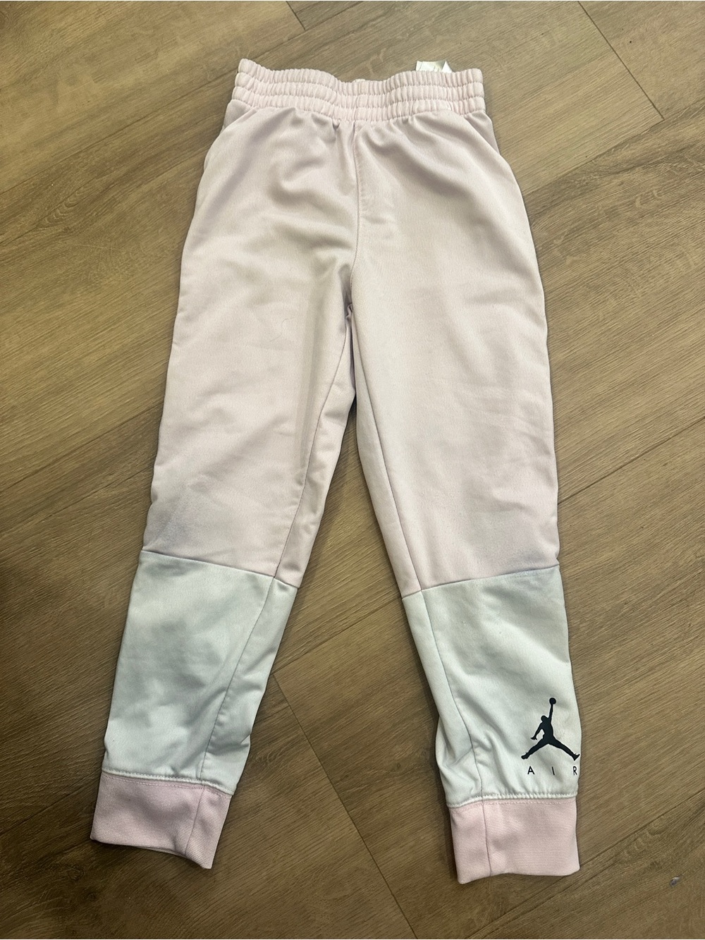 Jordan Kids Two-Tone Pink and Light Gray Joggers